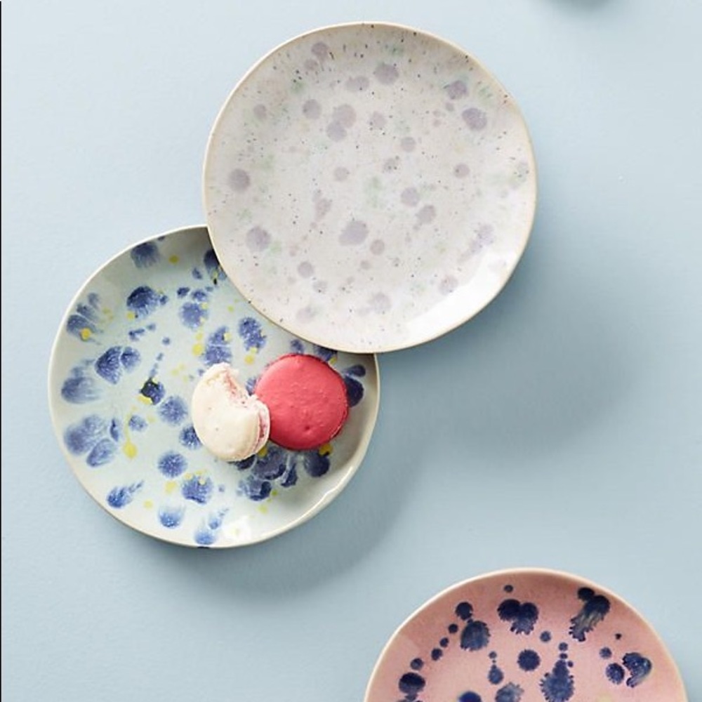 Abstracted Ink Canape Plate